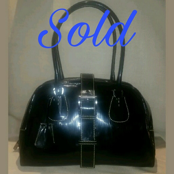 Prada patent leather handbag satchel style - Picture 1 of 8